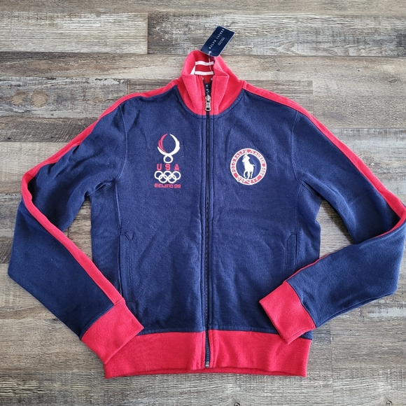 Retro NWT Ralph Lauren Polo 2008 USA Beijing Official Olympics Slim Polo Jacket - Picture 1 of 7